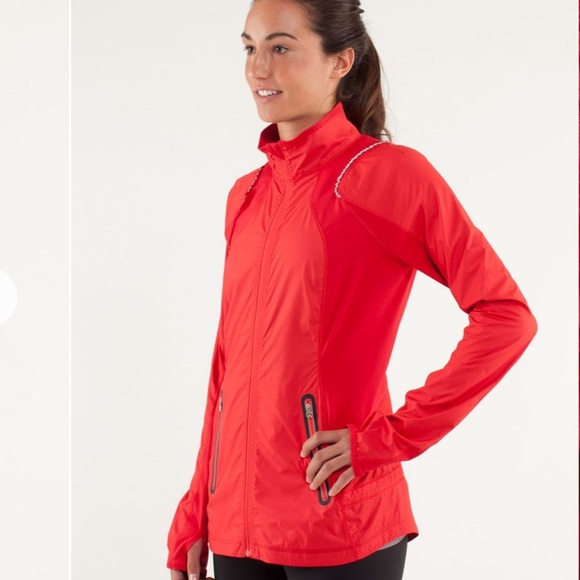 Lululemon Run: Nothin’ But Run jacket in Red size 6 - Picture 3 of 9